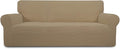 Easy-Going Stretch Oversized Sofa Couch Slipcover Washable Tan | 1-Piece Extra by Easy-Going