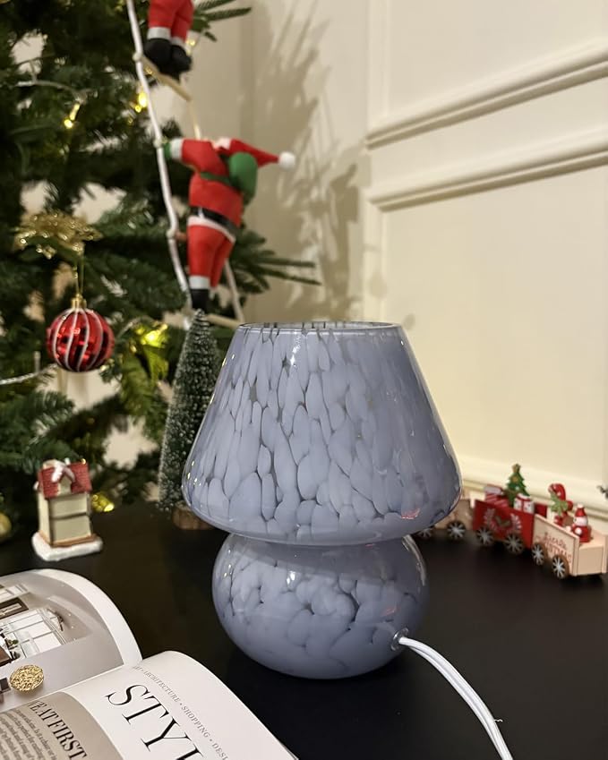 ONEWISH Mushroom Lamp Small Bedside Table Lamp-Nightstand Nightlight Dimmable - Image 6