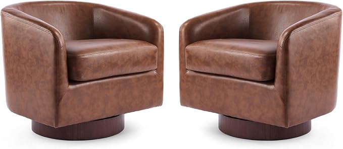VINGLI 360°Swivel Accent Chairs Set of 2 - Image 9