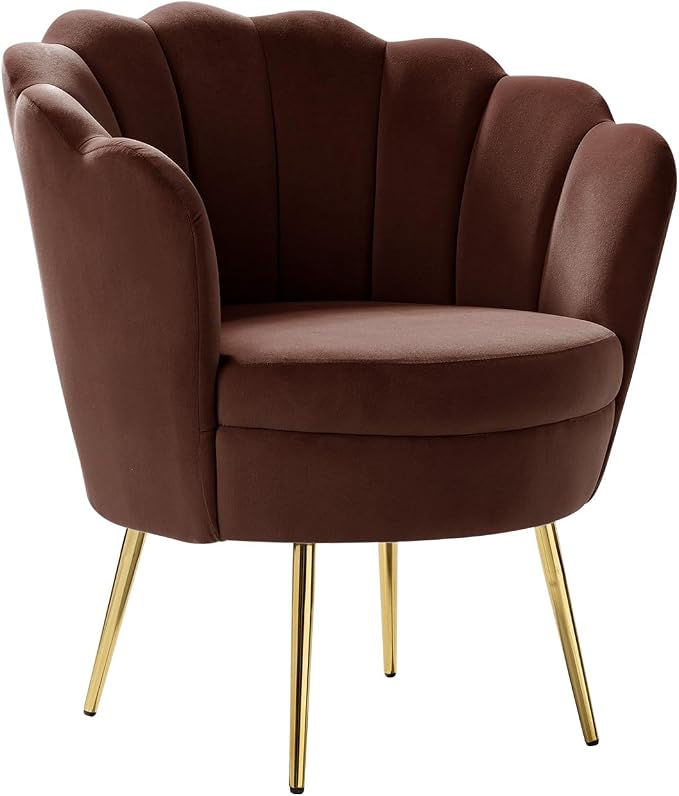 HULALA HOME Modern Velvet Accent Chairs Set of 2 - Image 8