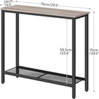 HOOBRO 29.5" Narrow Console Table, Small Entryway Table - Image 3