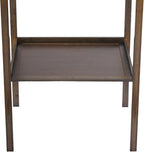 Bamboo MDF Altar Table with 2 Drawers and Storage Shelf, Retro Asian Design - Image 9