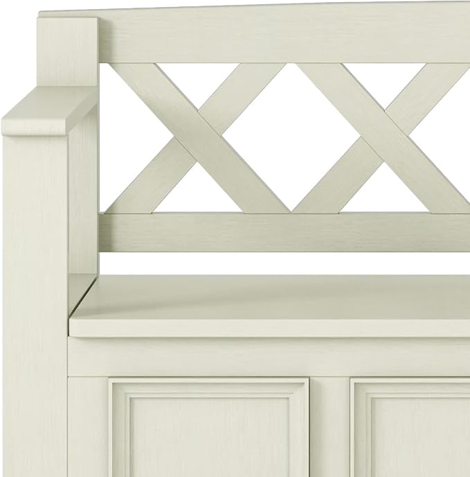 SIMPLIHOME Amherst Entryway Storage Bench - Image 6