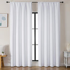 Simplebrand Ava Pure White Curtains by Simplebrand