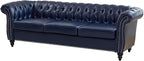 Mid-Century Sofa Chair, Faux Leather Accent Chair - Image 7