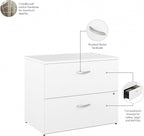Bush Business Furniture Studio C 2 Drawer Lateral File Cabinet in White - Image 8