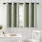 MIULEE Blackout Curtains for Bedroom 2 Panels 40 x 36 Inch Long Sage Green | by MIULEE