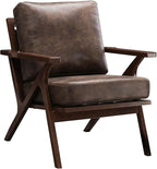Bonzy Home Modern Accent Chair, PU Leather Accent Chairs Set of 2, Comfy - Image 6