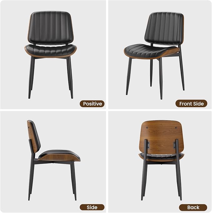 YaFiti Dining Chairs Set of 2, Mid Century Modern Dining Room Kitchen Chairs - Image 7