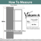 Yakamok Cream Blackout Curtains 84 Inches Long - Image 8