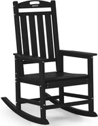 Outdoor Adirondack Rocking Chairs All-Weather HDPE Patio Rocker Chair by ABCPATIO