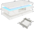 47.2 inch Modern High Glossy LED Coffee Table - Image 2