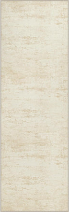 2.6x8 Washable Runner Rug：Modern Abstract Kitchen Soft Carpet Beige | by FXRHLP