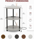 XBurmo Small Round End Table - Image 2