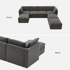 mopio Oversized Modular Sectional Sofa - Image 9
