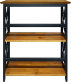 Casual Home Shelf Bookcase Antique Walnut/Black - Image 5