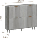 Shoe Cabinet Storage, Modern Freestanding Organizer - Image 2