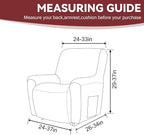 Cupuamon Recliner Chair Covers, Lazy Boy Recliner Covers Stretch Reclining - Image 2
