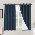 H.VERSAILTEX Linen Blackout Curtains 63 Inches Long 100% Absolutely Blackout by HVERSAILTEX