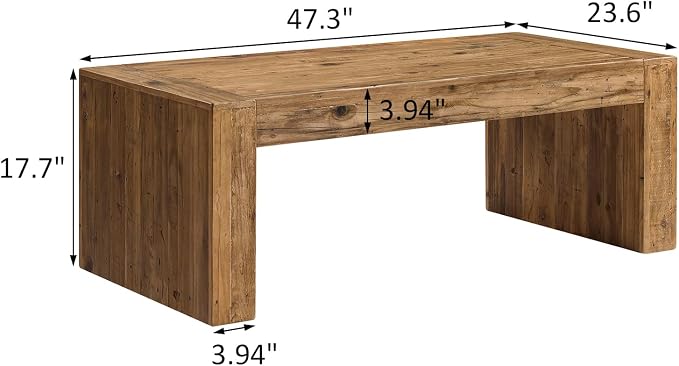 Reclaimed Solid Wood Coffee Table - Image 2