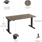 Bush Business Furniture 60-inch Electric Height Adjustable Standing Desk - Image 7