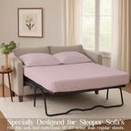 Sleeper Sofa Bed Sheet, 100% Cotton 400 Thread Count, 4 Piece Set, Deep Pocket - Image 3