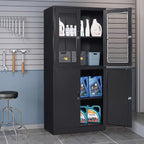 Black Metal Storage Cabinet - Image 8