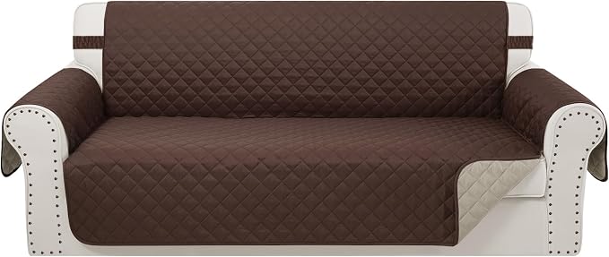 Reversible 4 Seater Sofa Cover 91 Inch Large Couch Cover Furniture Protector | by LuxshareHome