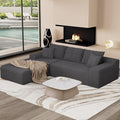 96" L Shaped Modular Sectional Sofa, Boneless Cloud Couch by Unknown