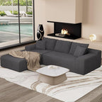 96" L Shaped Modular Sectional Sofa, Boneless Cloud Couch by Unknown