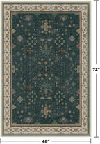 Dark Green 4x6 Living Room Rug - Image 2