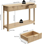 RUSTOWN Fluted Wood Console Table - Image 3