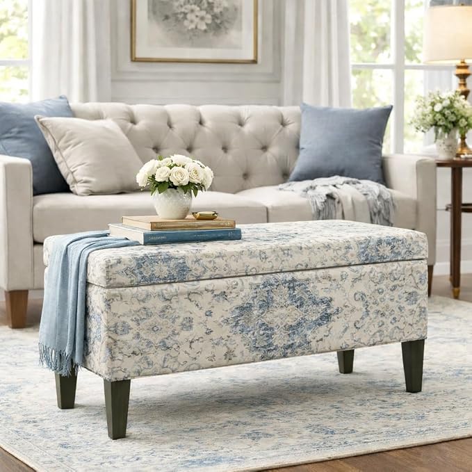 HomePop Large Decorative Storage Bench - Image 2