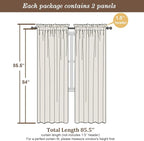 Chyhomenyc Gold Sheer Curtains 84 Inches Long 2 Panels, Light Filtering Gold - Image 3