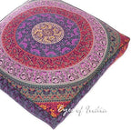 Mandala Floor Pillow Cover Meditation Cushion Seating Throw Hippie Round - Image 4