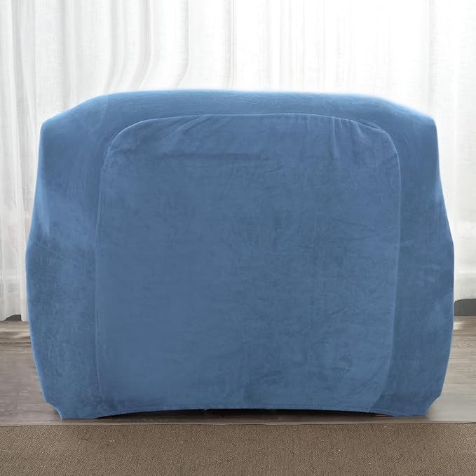 vctops 1-Piece Velvet Plush Stretch Chair Sofa Slipcover Soft Fuzzy Fluffy - Image 5