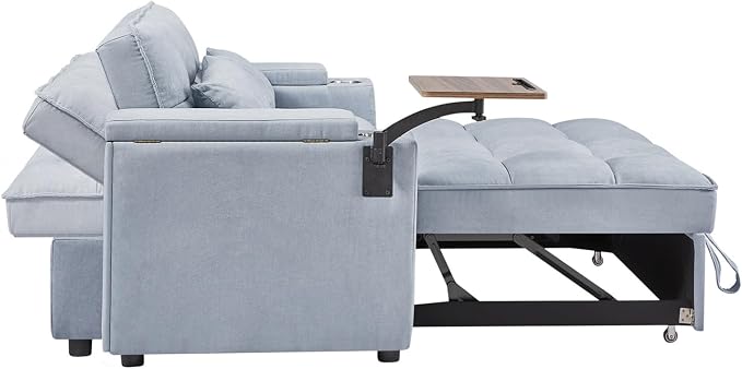 oaaktu 65''Convertible Sleeper Sofa Bed, 3-in-1 Pull Out Couch Bed - Image 5