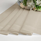 Taupe Sheer Curtains 96 Inches Long 2 Panels - Image 8