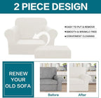 Turquoize 2 Piece Chair Covers Armchair Covers - Image 4