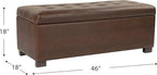 HomePop Large Tufted Storage Bench - Image 3