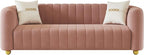 KEAI 83.46" Velvet Couch for Living Room Large Modern Sofa - Image 3