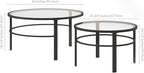 Henn&Hart Round Nested Coffee Table in Blackened Bronze, Coffee Table coffee - Image 3