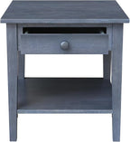 IC INTERNATIONAL CONCEPTS Spencer Gray Wood End Table - Image 8