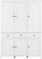74.8''H High Freestanding Kitchen Pantry, Wooden Kitchen Organizers Cupboard - Image 9