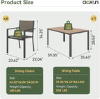 Aoxun 7-Piece Patio Table and Chairs Set - Image 2