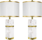 Natural Alabaster Table Lamps Set of 2 - Image 7