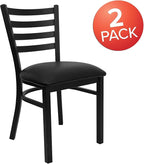 Flash Furniture Hercules Series Commercial Ladder Back Restaurant Chairs - Image 4
