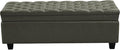 WUTUTUEE 50" Faux Leather Storage Ottoman Bench, End of Bed Upholstered by WUTUTUEE
