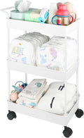 Volnamal Baby Diaper Caddy, Plastic Movable Cart by Volnamal