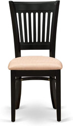 East West Furniture ANVA3-BLK-C 3 Piece Modern Dining Table Set Contains a - Image 6